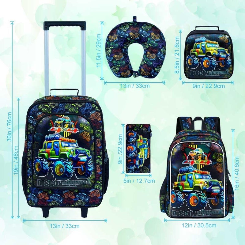 GXTVO Kids Suitcase with Wheels for Girls and Boys, Rolling Carry on Luggage for Toddler Children - Image 4